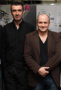Mark O'Halloran and director Lenny Abrahamson at the premiere of "Garage" during the BFI 51st London Film Festival.