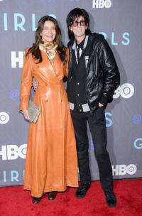 Paulina Porizkova and Ric Ocasek at the New York premiere of "Girls' Season 2."