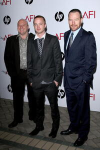 Dean Norris, Aaron Paul and Bryan Cranston at the AFI Awards 2008.