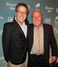 Mark Johnson and Dean Norris at the season two premiere of "Breaking Bad."