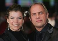 Anke Engelke and Uwe Ochsenknecht at the Berlin premiere of "Vom Suchen Und Finden Der Liebe."