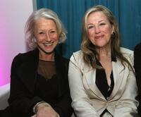 Catherine O'Hara and Dame Helen Mirren at the Lexus Critic's Choice Awards after party.