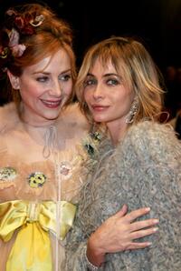 Emmanuelle Beart and Julie Depardieu at the premiere of the movie "The Witnesses". During the 57th Berlin International Film Festival.