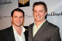 Matthew Rhys and Michael O'Keefe at the Brothers & Sisters Season 4 premiere party.