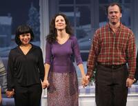 Rosie Perez, Mary Louise Parker and Michael O'Keefe at the play opening of "Reckless."