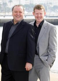 Alex Norton and Colin Mc Credie at the photocall of "Taggart" during the 24th edition of the five-day MIPCOM.