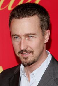 Edward Norton at the Cartier And Interview Magazine Celebrate Love party.