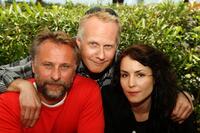 Michael Nyqvist, Niels Arden Oplev and Noomi Rapaceat the photocall of "The Girl With The Dragon Tattoo" during the 62nd International Cannes Film Festival.