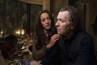 Jennifer Beals as Claudia and Gary Oldman as Carnegie in "The Book of Eli."