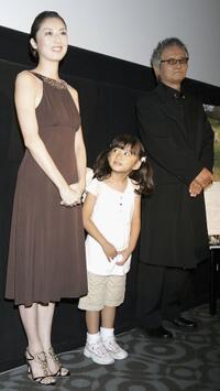 Saki Takaoka, Hana Sugiura and Ken Ogata at the screening of "A Long Walk" during the 19th Tokyo International Film Festival.