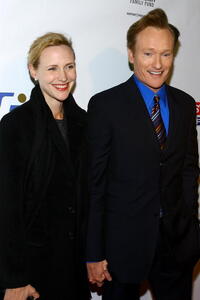 Liza Powell and Conan O'Brien at the Stand Up For Heroes: A Benefit For The Bob Woodruff Family Fund.