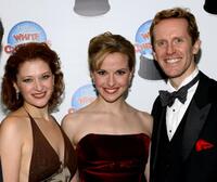 Kerry O'Malley, Meredith Patterson and Jeffry Denman at the after party of the Opening Night of "White Christmas."