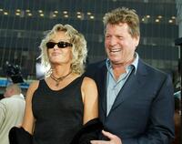 Ryan O'Neal and Farrah Fawcett at the Los Angeles after-party for "Malibu's Most Wanted".