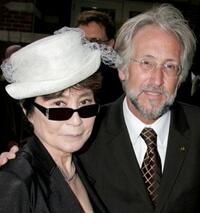 Yoko Ono and Neil Portnow at the Grammy Foundation's "Starry Night" gala.