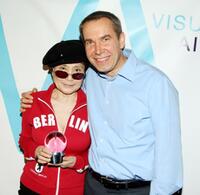 Yoko Ono and Jeff Koons at the Visual AIDS Strike II Benefit.