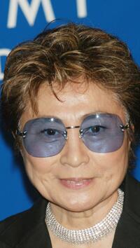 Yoko Ono at the 45th Annual Grammy Awards.