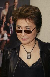 Yoko Ono at the New York premiere of "It Runs in the Family."
