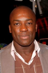 Deobia Oparei at the premiere of "Doom."