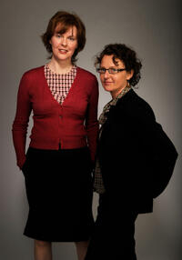 Aisling O'Sullivan and director Carmel Winter at the portrait studio during the Tribeca Film Festival 2010 in New York City.