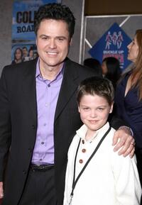 Donny Osmond and Joshua Osmond at the world premiere of "College Road Trip."