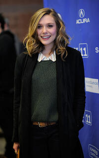 Elizabeth Olsen at the premiere of "Martha Marcy May Marlene" during the 2011 Sundance Film Festival.
