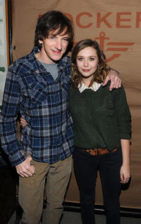 John Hawkes and Elizabeth Olsen at the cocktails of "Martha Marcy May Marlen" in Utah.