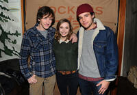 John Hawkes, Elizabeth Olsen and Chris Abbott at the cocktails of "Martha Marcy May Marlen" in Utah.