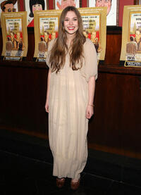 Elizabeth Olsen at the after party of the Broadway opening night of "Impressionism."
