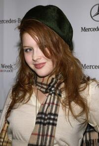 Renee Olstead at the Mercedes-Benz Fashion Week.