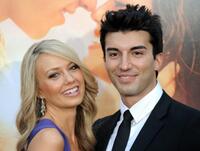 Melissa Ordway and Justin Baldoni at the premiere of "The last song."