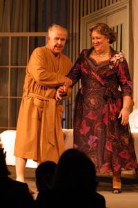 Ned Beatty and Margo Martindale at the curtain call for "Cat On A Hot Tin Roof".
