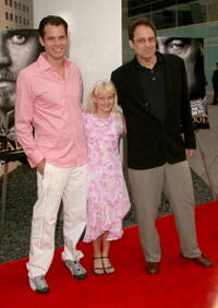 Timothy Olyphant, Bree Seanna Wall and David Milch at the premiere of "Deadwood - Season 3."
