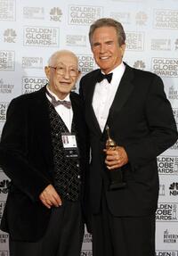 Warren Beatty and Yani Begakis at the 64th Annual Golden Globe Awards.