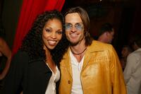Gretchen Palmer and Blake Adams at the Gene Simmons Tongue Magazine release party.
