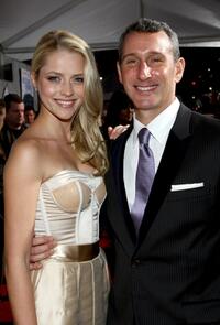 Teresa Palmer and director Adam Shankman at the Los Angeles premiere of "Bedtime Stories."
