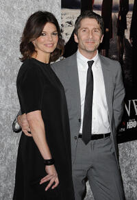 Jeanne Tripplehorn and Leland Orser at the California premiere of "Big Love" Season 5 at Directors Guild of America.