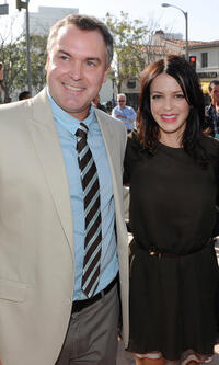 Director Chris Miller and Latifa Ouaou at the California premiere of "Puss In Boots."