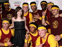 Ellen Page and high school track team joggers at a screening of "Juno" during AFI FEST 2007 in Hollywood.