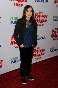 Ellen Page at the opening night of "The Pee-wee Herman Show."
