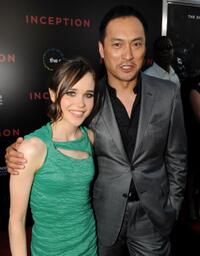 Ellen Page and Ken Watanabe at the premiere of "Inception."