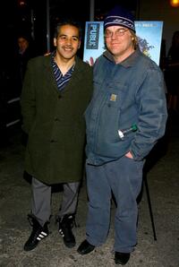 John Ortiz and Philip Seymour Hoffman attend the post-performance party of the opening night of "King Lear."