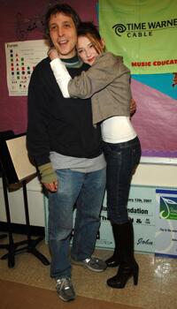 Director Marc Lawrence and Haley Bennett at the VH1 Save the Music Foundation.
