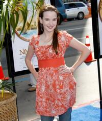 Kay Panabaker at the premiere of "Nims Island."