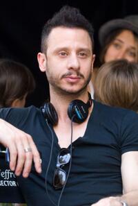 Andrew Panay on the set of "Old Dogs."