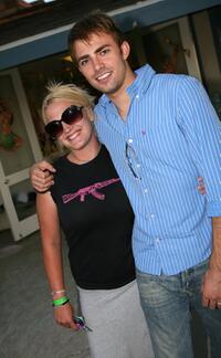 Kalee Garland and Jonathan Bennett at the Camp Heartland, a foundation dedicated for making life better for children impacted by HIV/AIDS.