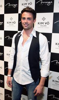 Jonathan Bennett at the grand opening of the Kim Vo Salon.