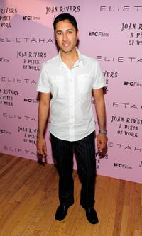 Maulik Pancholy at the premiere of "Joan Rivers: A Piece of Work."
