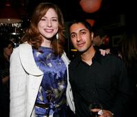 Diane Neal and Maulik Pancholy at the New York Magazine Oscar Viewing Party.