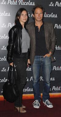 Geraldine Pailhas and Christopher Thomson at the premiere of "Le Petit Nicolas."