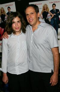 Zane and his father Josh Pais at the premiere of "My Super Ex-Girlfriend."